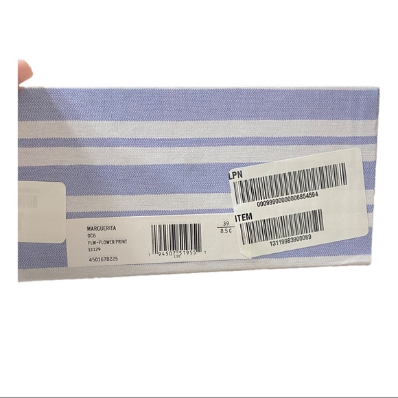 Stuart Weitzman Marguerita Floral Print Canvas Wedge Sandal (8.5) - Picture 5 of 7